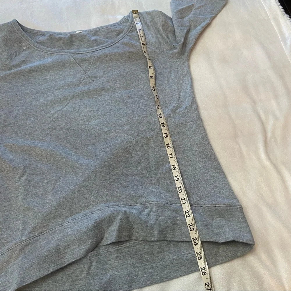 Lululemon Heathered Fossil Meditate Pullover Sweatshirt Size 10 - 2957